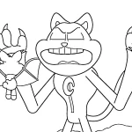 coloriage Nightmare Critters pour primaire