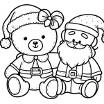 coloriage Nounours a imprimer pour enfant de 4 ans