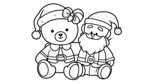 coloriage Nounours a imprimer pour enfant de 4 ans