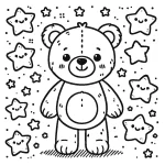 coloriage Nounours pour enfant de 6 ans
