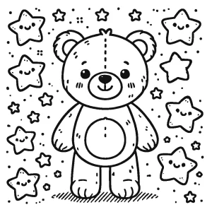 coloriage Nounours pour enfant de 6 ans