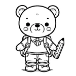 coloriage Nounours pour enfant de 10 ans