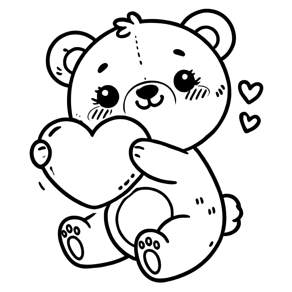 Tranh tô màu Nounours