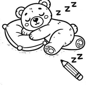 coloriage Nounours pour enfant de 10 ans