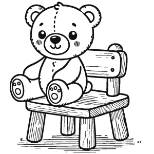 coloriage Nounours à imprimer pdf gratuit
