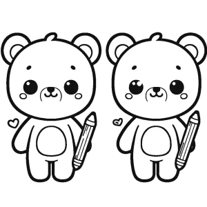 coloriage Nounours a colorier en ligne
