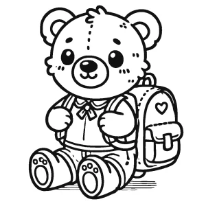 coloriage Nounours pour enfant de 6 ans