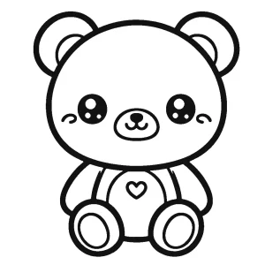 coloriage Nounours à imprimer gratuitement