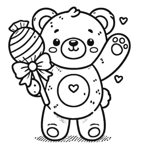 coloriage Nounours a colorier en ligne