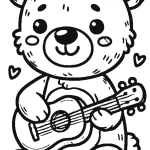 coloriage Nounours pour enfant de 6 ans