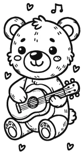 coloriage Nounours pour enfant de 6 ans