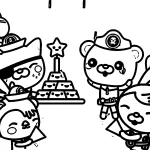 coloriage Octonautes et découpage à imprimer