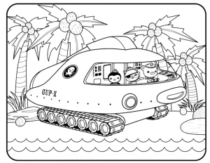 coloriage Octonautes gratuit à imprimer