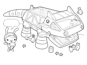 coloriage Octonautes pour bebe a imprimer