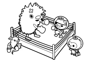 coloriage Octonautes pour enfant de 3 ans