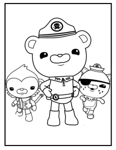 coloriage Octonautes a imprimer gratuit