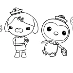 coloriage Octonautes à imprimer pour enfant de 12 ans