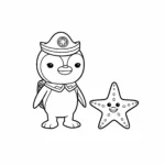 imprimer coloriage Peso et l’étoile de mer gratuit