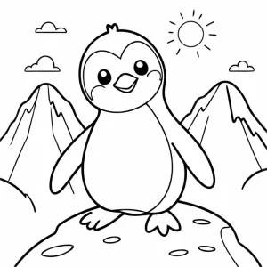 coloriage Pingouin en ligne pour enfant