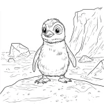 coloriage Pingouin pour enfants