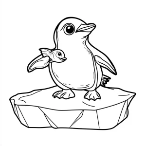 imprimer coloriage Pingouin gratuit