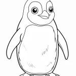 image pour coloriage Pingouin enfant