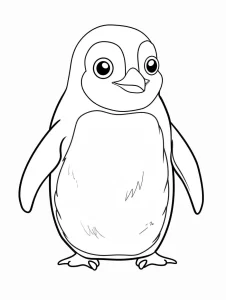 image pour coloriage Pingouin enfant