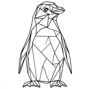 coloriage Pingouin et decoupage a imprimer gratuit
