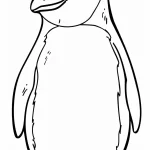 coloriage Pingouin à imprimer pour enfant de 2 ans