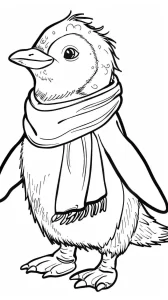 coloriage Pingouin gratuit pour enfants