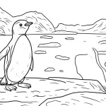 coloriage Pingouin à imprimer pour enfant de 3 ans