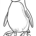 coloriage Pingouin pour enfant de 6 ans
