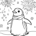 coloriage Pingouin pour enfant de 10 ans