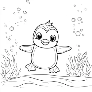 imprimer coloriage Pingouin gratuit