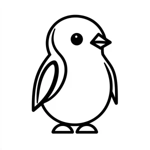 coloriage Pingouin pour enfants à télécharger