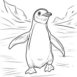 coloriage Pingouin pour enfants a imprimer gratuit