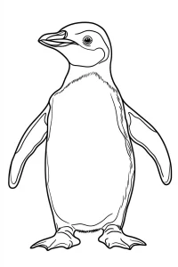 image pour coloriage Pingouin enfant