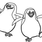 coloriage Pingouin educatif pour enfant