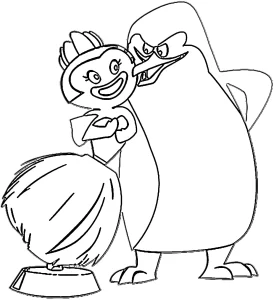 coloriage Pingouin pour enfant de à imprimer