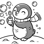 coloriage Pingouin gratuit a imprimer