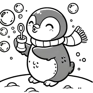 coloriage Pingouin gratuit a imprimer