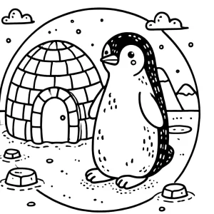 coloriage Pingouin a dessiner en ligne