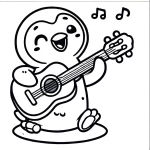 imprimer coloriage Pingouin gratuit