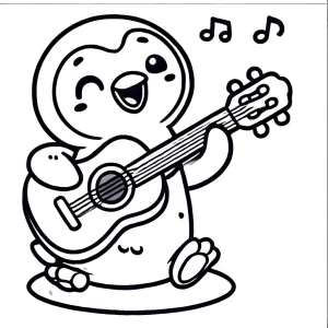 imprimer coloriage Pingouin gratuit