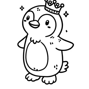 coloriage Pingouin gratuit à imprimer