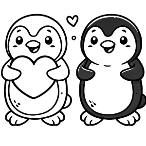 coloriage Pingouin à imprimer pdf gratuit