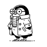 coloriage Pingouin à imprimer pour enfant de 6 ans