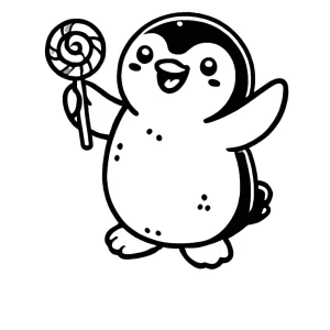 coloriage Pingouin en ligne pour enfant