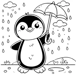 imprimer coloriage Pingouin gratuit