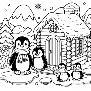 coloriage Pingouin a imprimer gratuitement